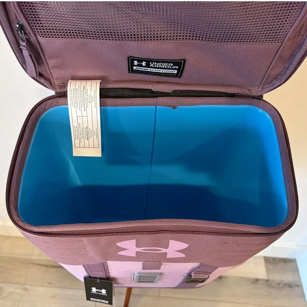 NWT Under Armour UA 25-Can Backpack Cooler, Misty Purple/Fresh Orchid